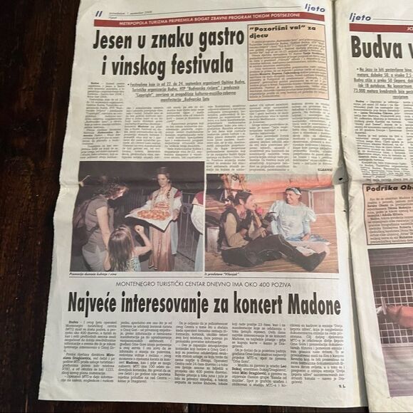 Vijesti Ljeto Montenegro Daily Newspaper September 2008 - Picture 3 of 7